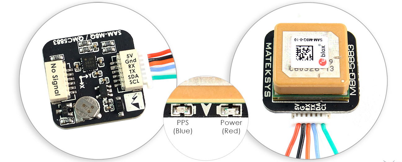 Mini GPS module with compass Matek M8Q-58832